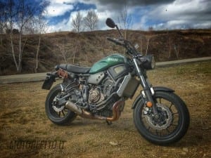 xsr 700 lato destro prova in montagna di motoreetto moto blogger